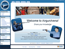 Tablet Screenshot of airgunarena.com